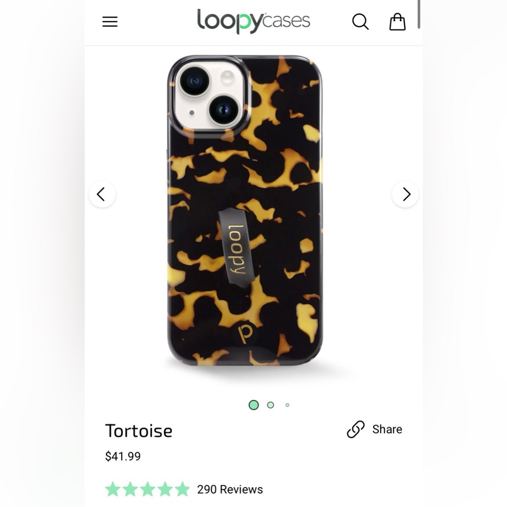 iPhone 13/iPhone 14 Tortoise Loopy Case